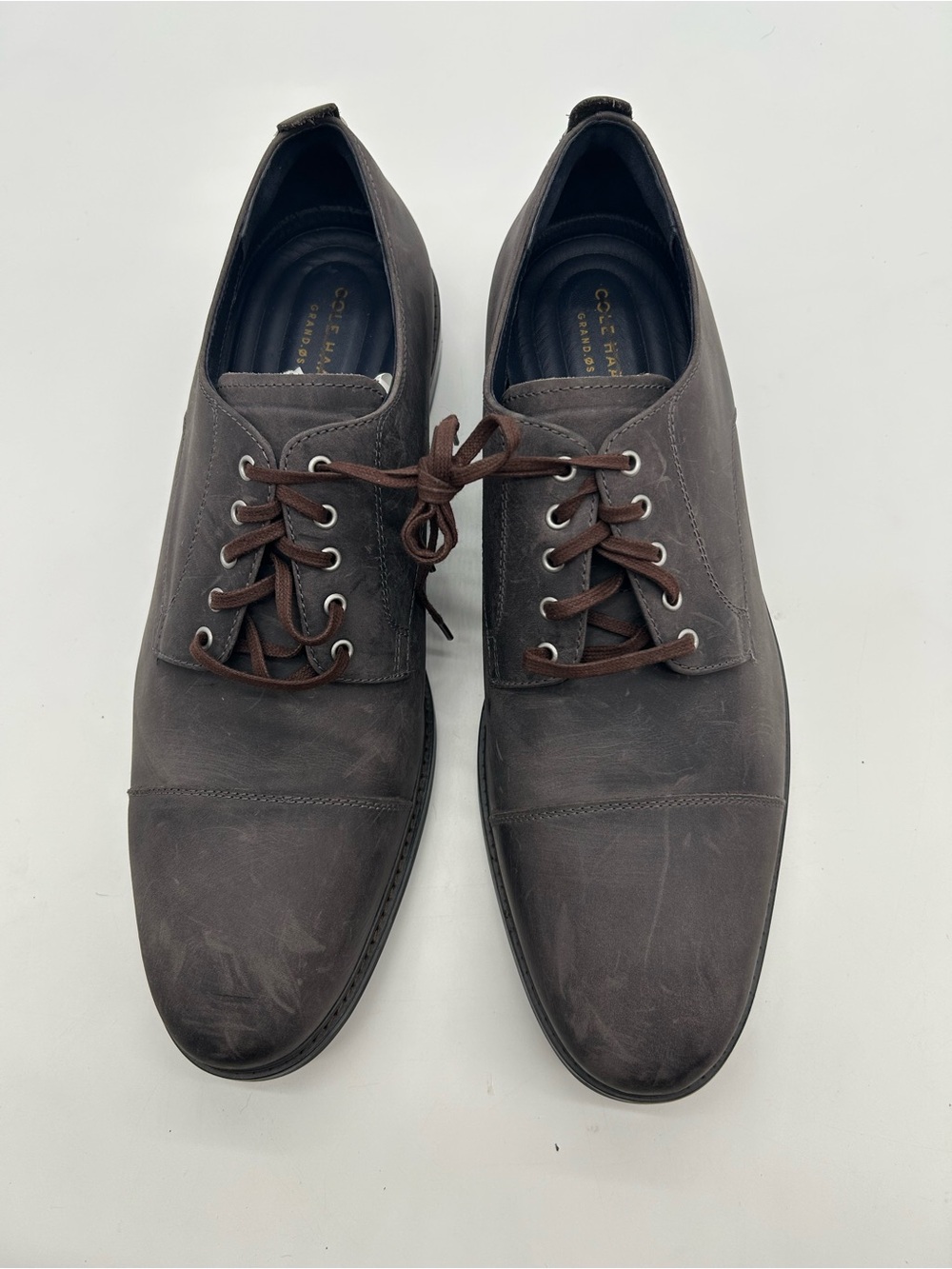 Cole Haan Grand O S Leather Oxford Dark Gray size 13